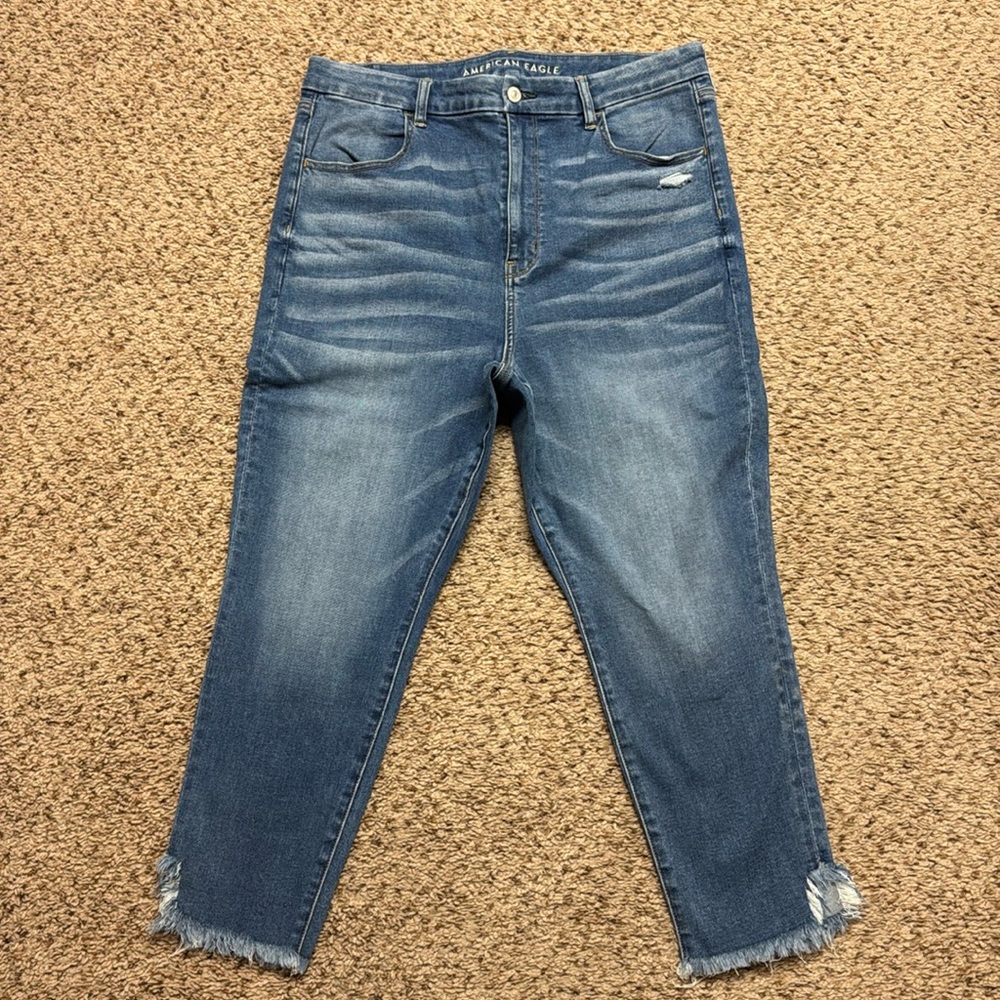 American Eagle next level stretch, curvy super high-rise jegging crop